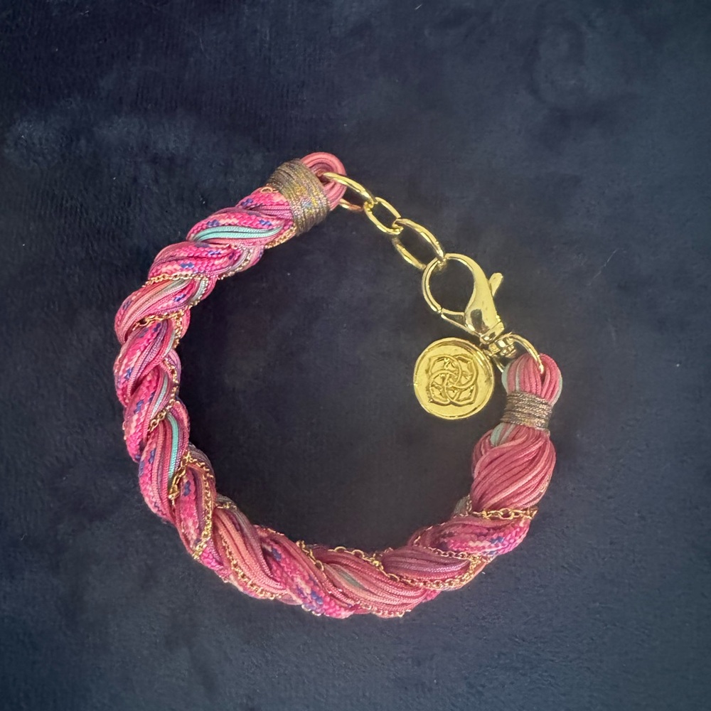 Kendra Scott Masie Corded Braided Friendship Bracelet-gold-NWOT - Picture 2 of 6